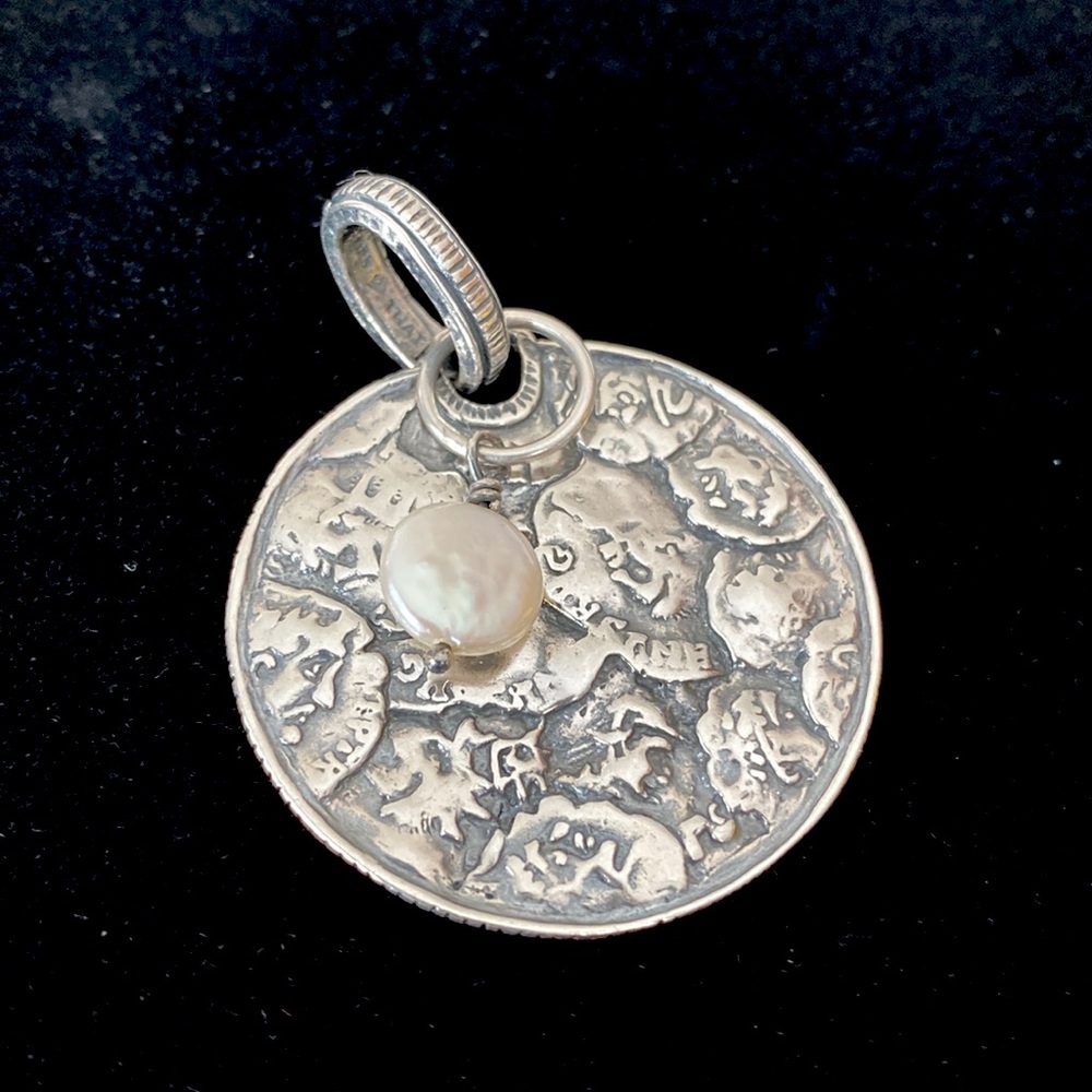 Retired .925 Silpada Reversible Coin Pendant